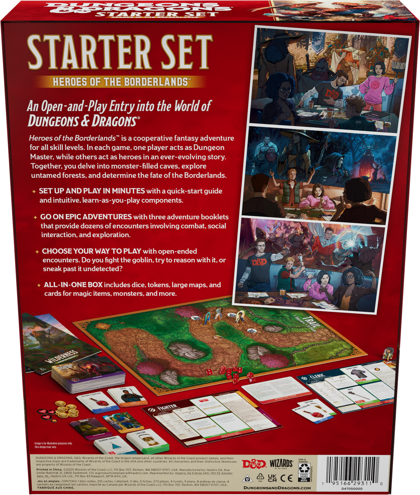 D&D Dungeons & Dragons Starter Set Heroes of the Borderlands