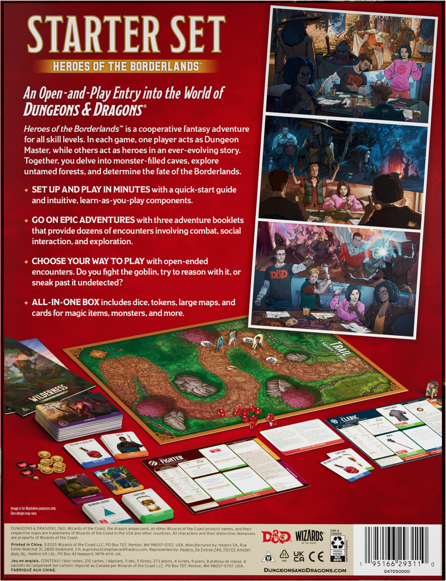 D&D Dungeons & Dragons Starter Set Heroes of the Borderlands