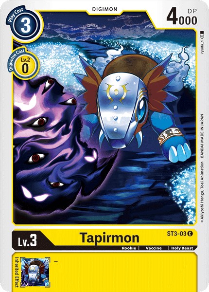 Tapirmon [ST-3 - ST3-03 C]