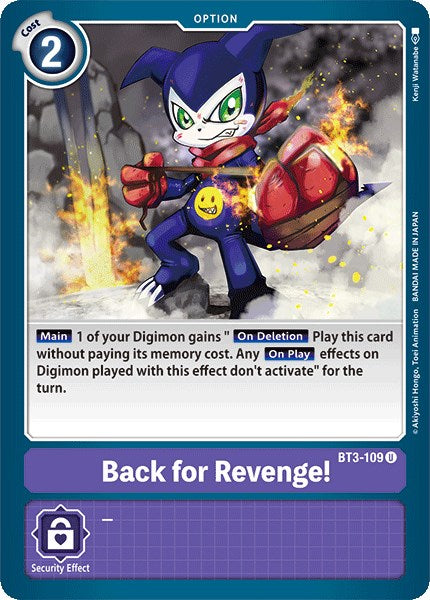 Back for Revenge! [BT01-03A - BT3-109 U]
