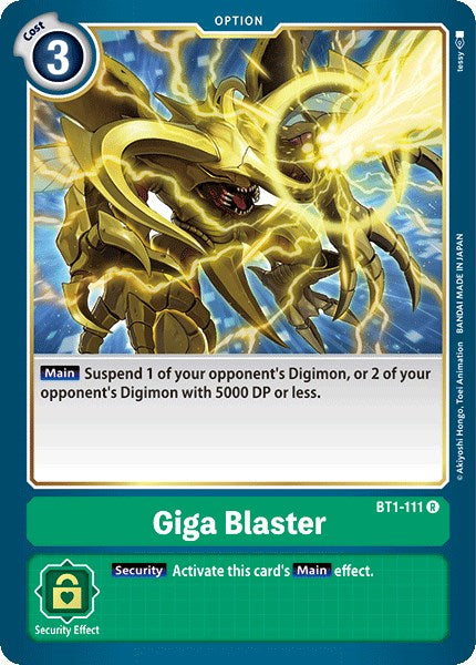 Giga Blaster [BT01-03A - BT1-111 R]