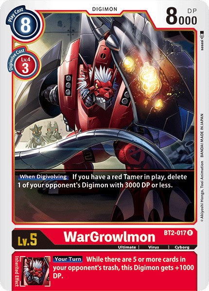 WarGrowlmon [BT01-03A - BT2-017 R]