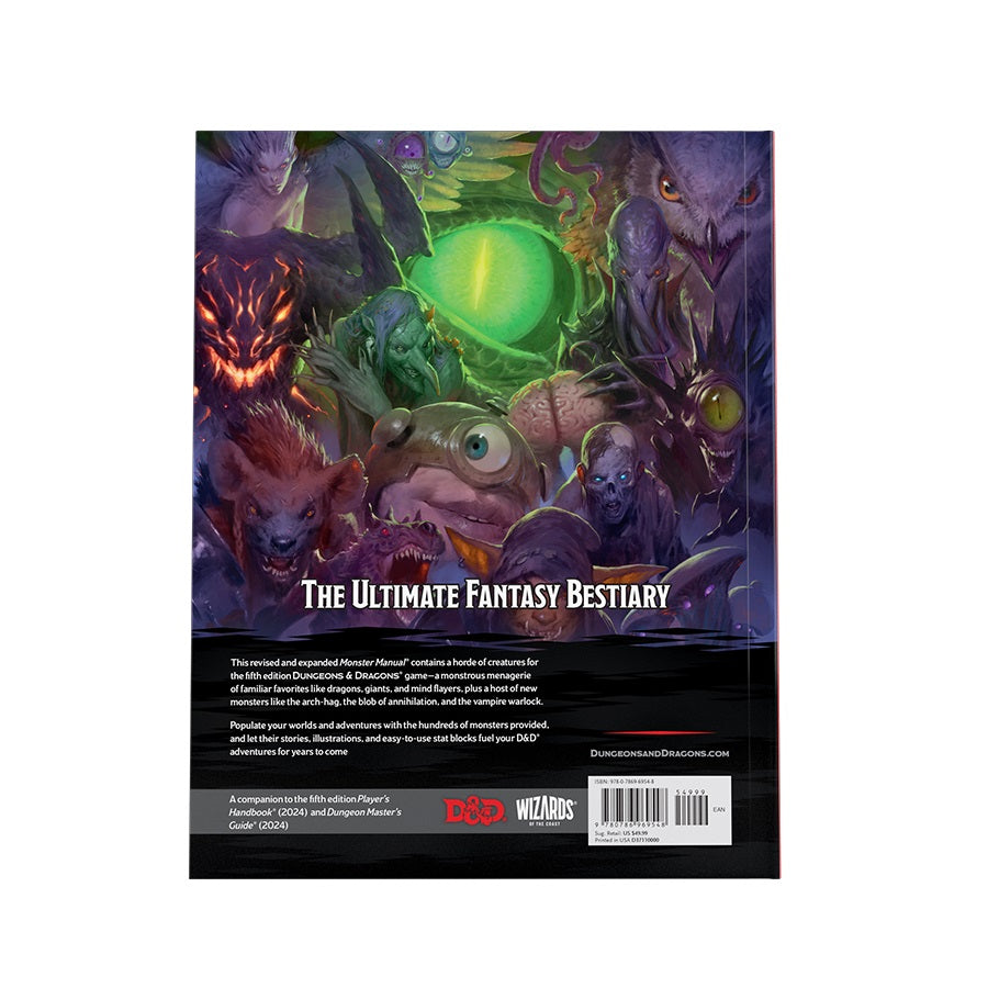 D&D Dungeons & Dragons Monster Manual Hardcover (2024) - Cleric's Crypt