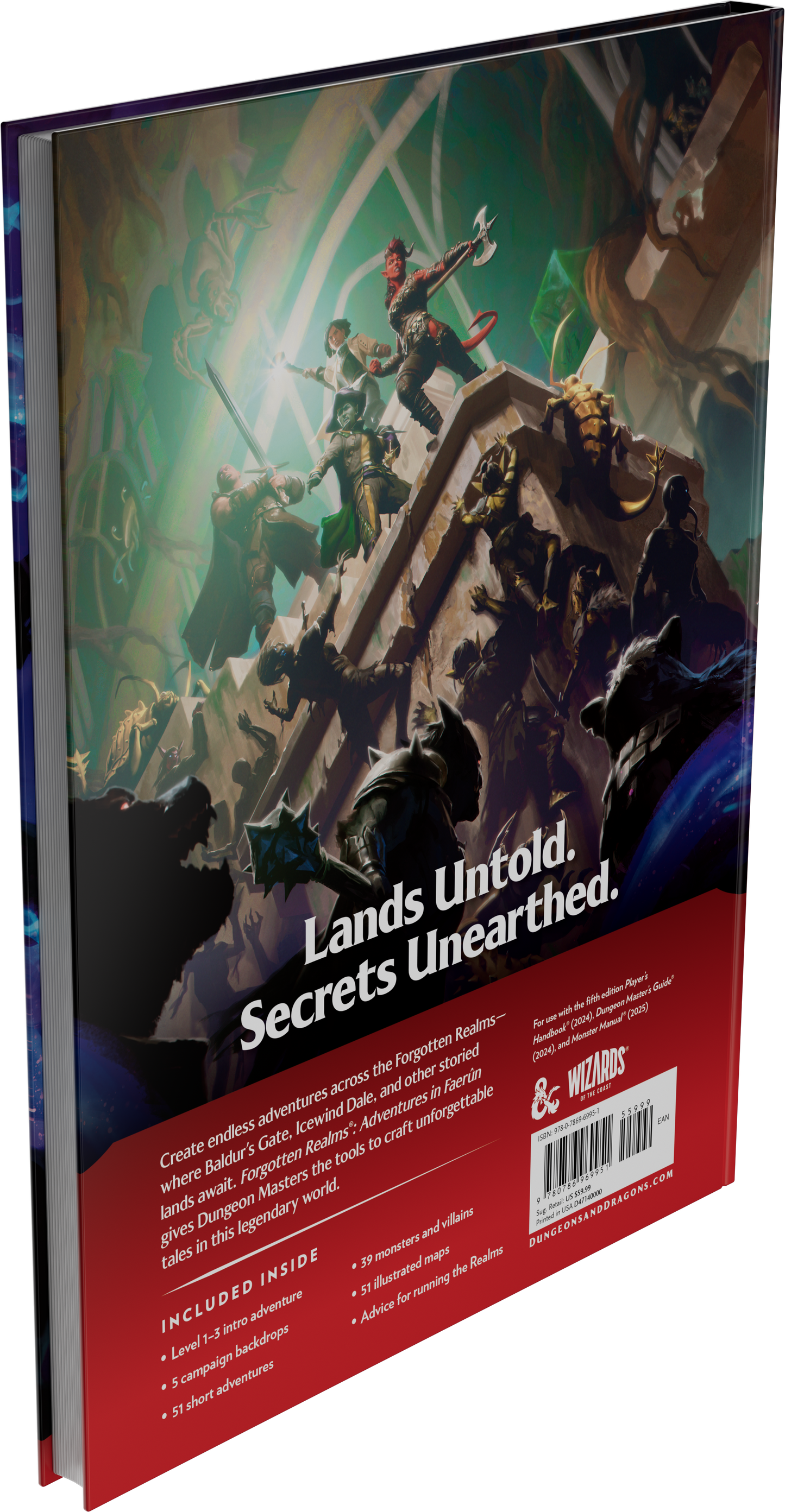 D&D Dungeons & Dragons Forgotten Realms Adventures in Faerun Hardcover