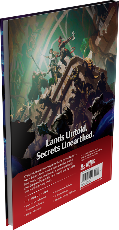 D&D Dungeons & Dragons Forgotten Realms Adventures in Faerun Hardcover