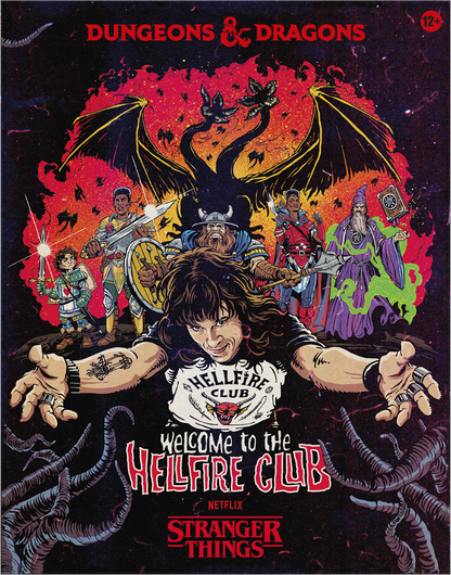D&D Dungeons & Dragons Stranger Things Welcome to the Hellfire Club