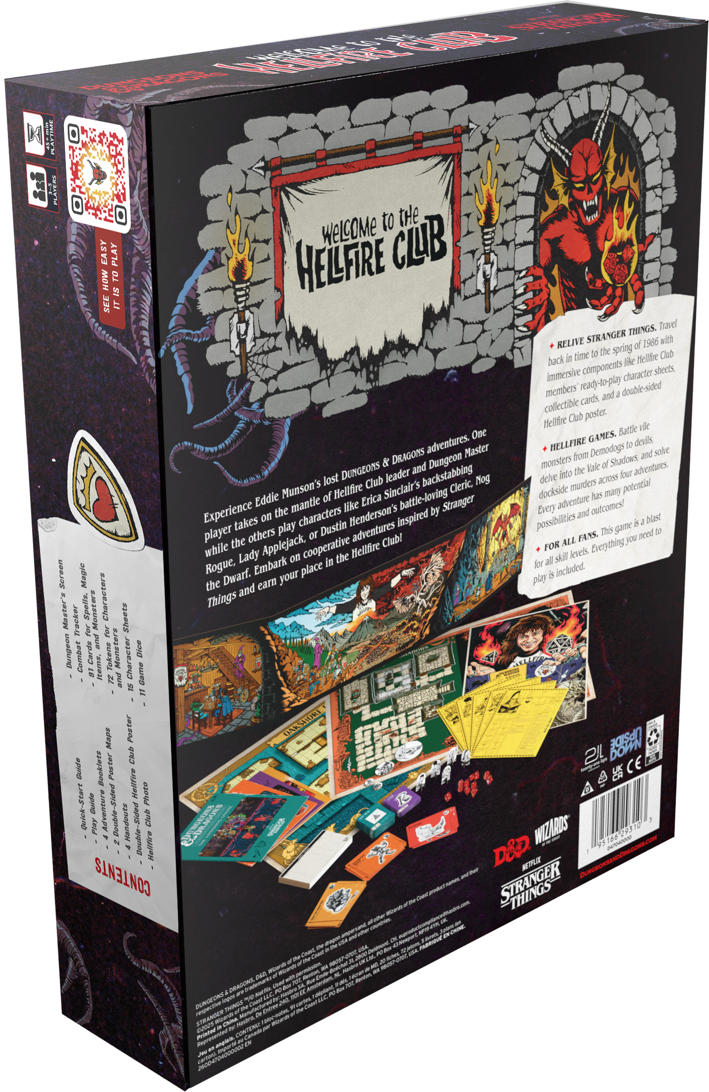 D&D Dungeons & Dragons Stranger Things Welcome to the Hellfire Club