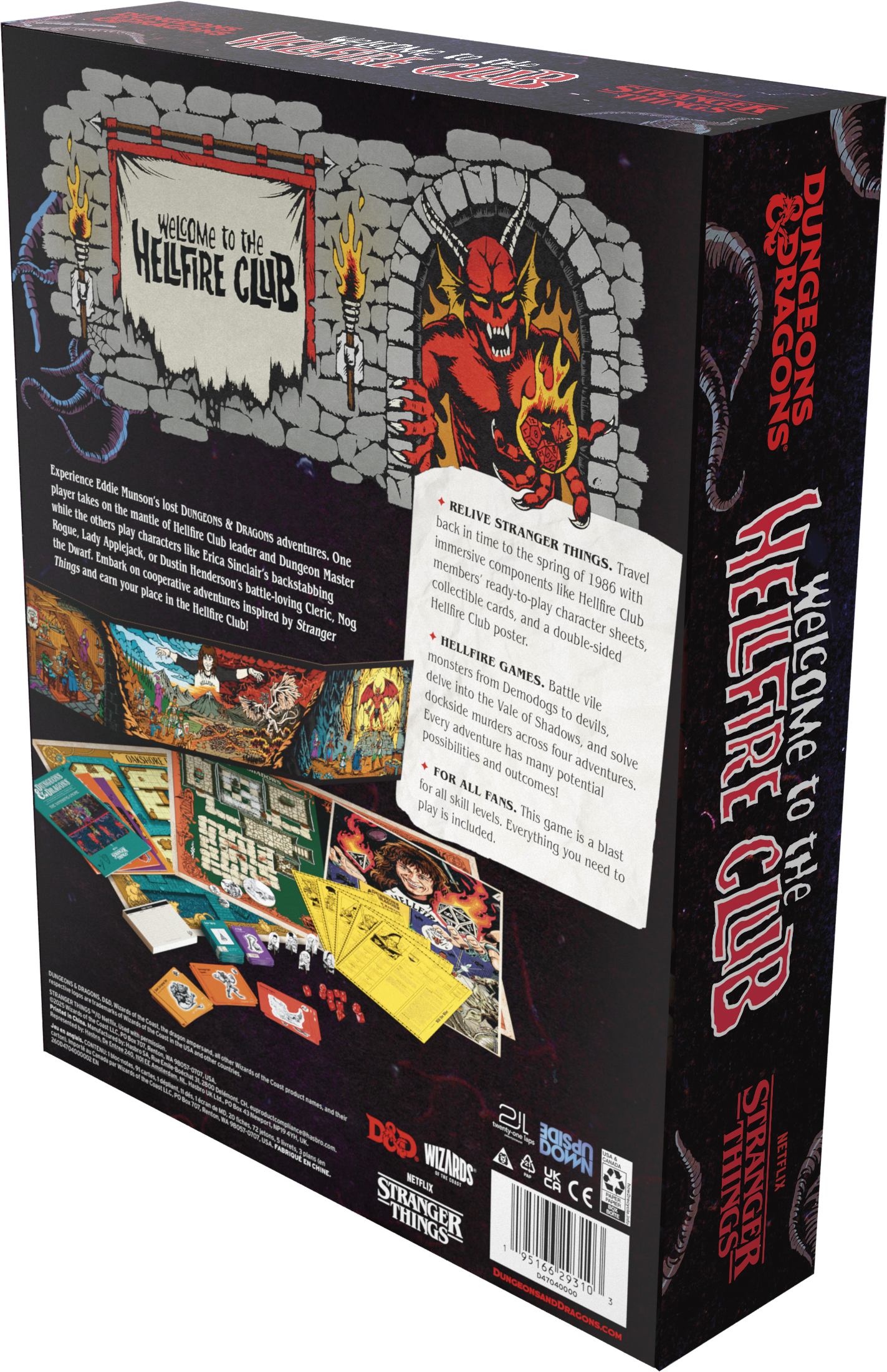 D&D Dungeons & Dragons Stranger Things Welcome to the Hellfire Club