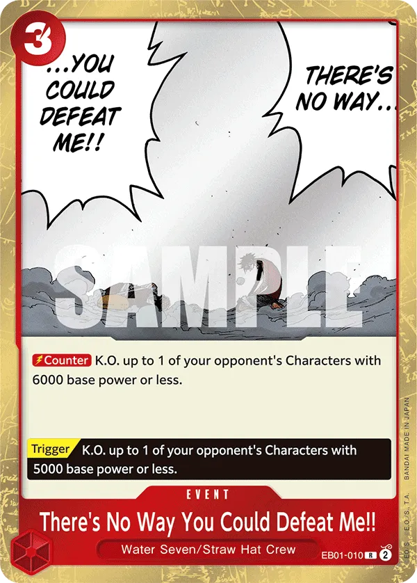 There's No Way You Could Defeat Me!! (EB01-010) Extra Booster: Memorial Collection - Cleric's Crypt