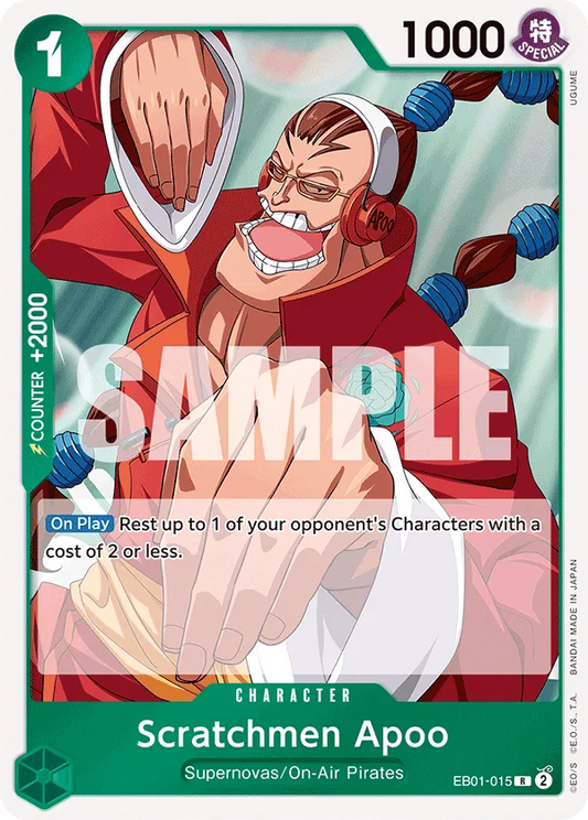 Scratchmen Apoo (EB01-015) Extra Booster: Memorial Collection - Cleric's Crypt