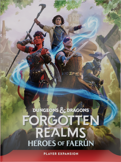 D&D Dungeons & Dragons Forgotten Realms Heroes of Faerun Player Expansion Hardcover