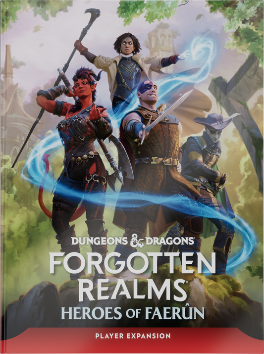 D&D Dungeons & Dragons Forgotten Realms Heroes of Faerun Player Expansion Hardcover