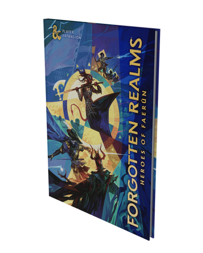 D&D Dungeons & Dragons Forgotten Realms Heroes of Faerun Player Expansion Hardcover Alternative Cover