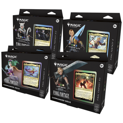 Magic the Gathering Final Fantasy Commander Decks (4 Decks Per Display)