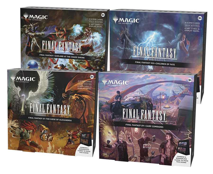 PREORDER Magic the Gathering Final Fantasy Holiday Release Scene Box Bundle (4 Decks Per Display)