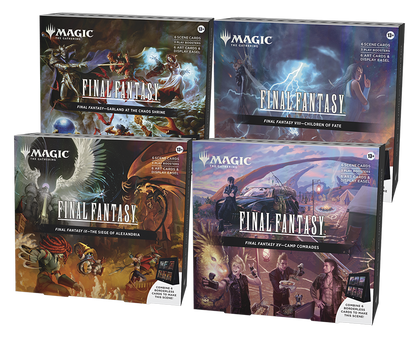 PREORDER Magic the Gathering Final Fantasy Holiday Release Scene Box Bundle (4 Decks Per Display)