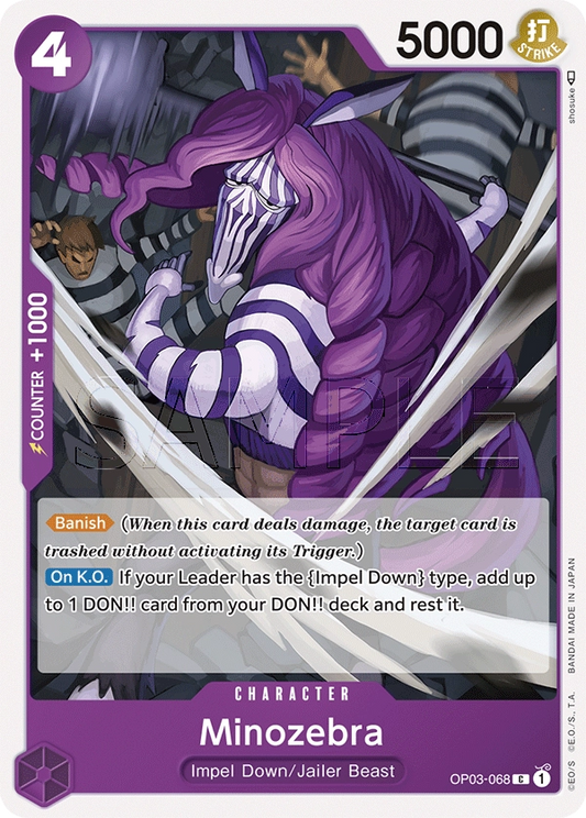 Minozebra (OP03-068) Pillars of Strength - Cleric's Crypt