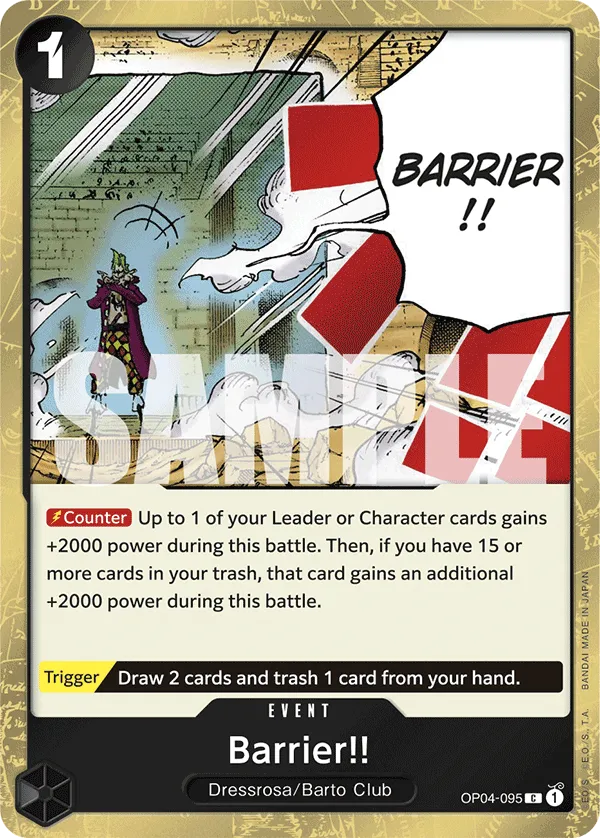 Barrier!! OP04-095 (Premium Booster -The Best-)