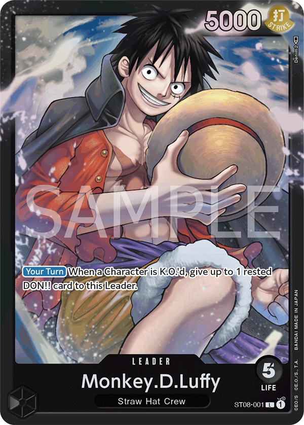 Monkey.D.Luffy (ST08-001) Starter Deck: Monkey.D.Luffy - Cleric's Crypt