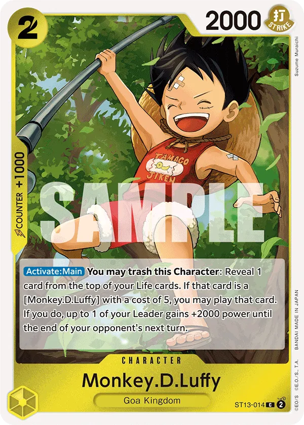 Monkey.D.Luffy (ST13-014) Ultra Deck: The Three Brothers - Cleric's Crypt