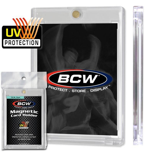 BCW One Touch Magnetic Card Holder 75 Pt Card Standard - Cleric's Crypt