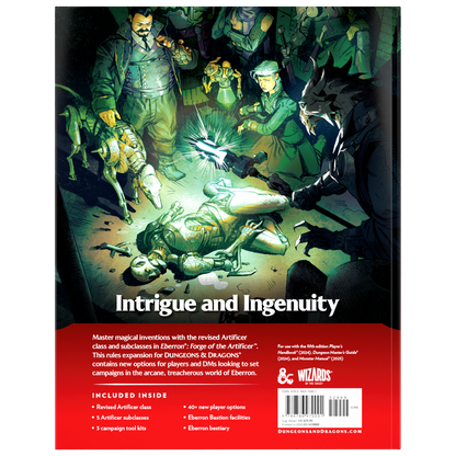 D&D Dungeons & Dragons Eberron Forge of the Artificer Hardcover