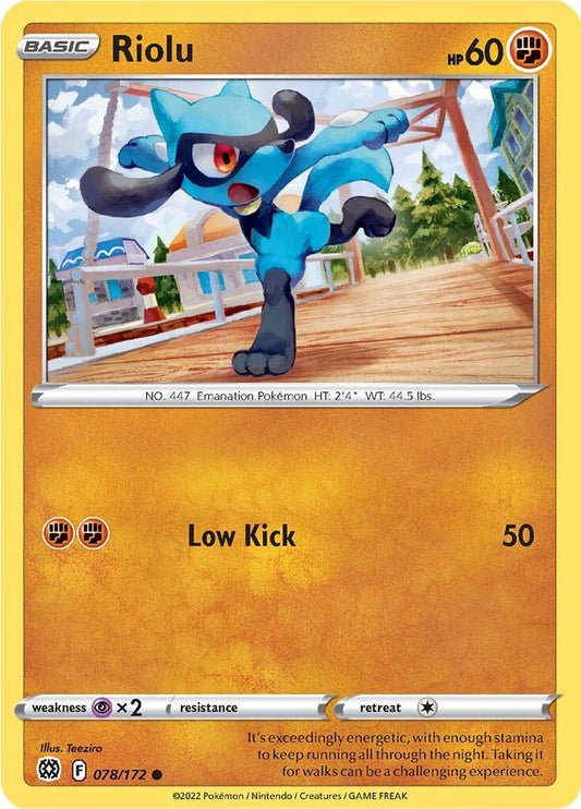 Riolu (078/172) [Sword & Shield: Brilliant Stars] - Cleric's Crypt