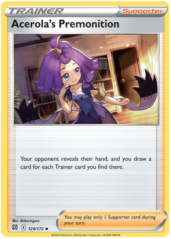 Acerola's Premonition (129/172) [Sword & Shield: Brilliant Stars] - Cleric's Crypt