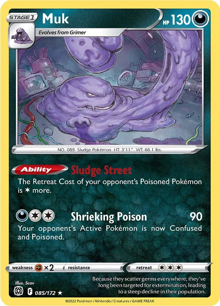 Muk (085/172) [Sword & Shield: Brilliant Stars] - Cleric's Crypt