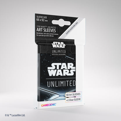 Gamegenic Star Wars Unlimited Art Sleeves - Card Back Black