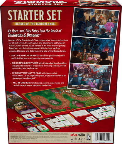 D&D Dungeons & Dragons Starter Set Heroes of the Borderlands