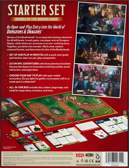 D&D Dungeons & Dragons Starter Set Heroes of the Borderlands