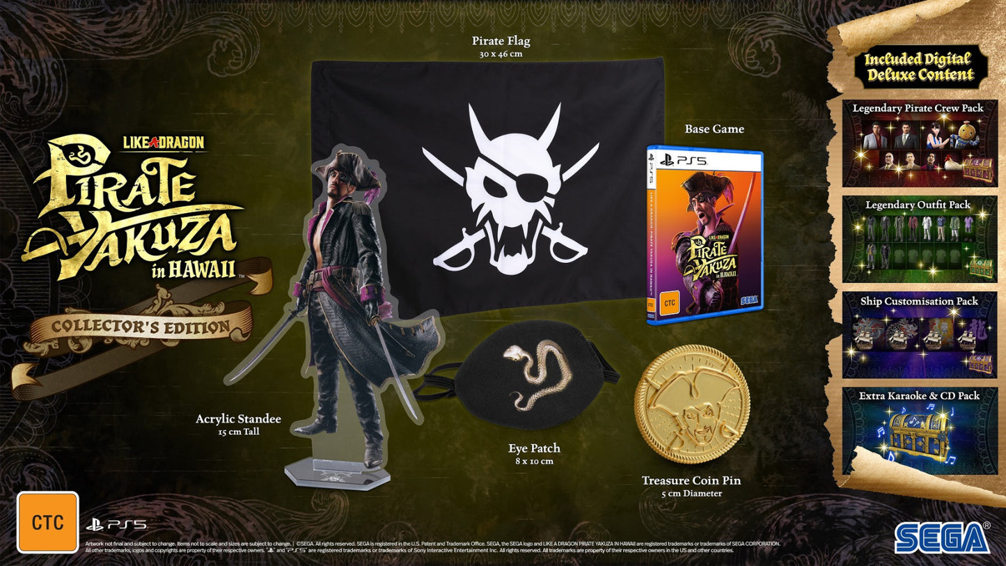 PS5 Like a Dragon Pirate Yakuza in Hawaii - Collectors Edition